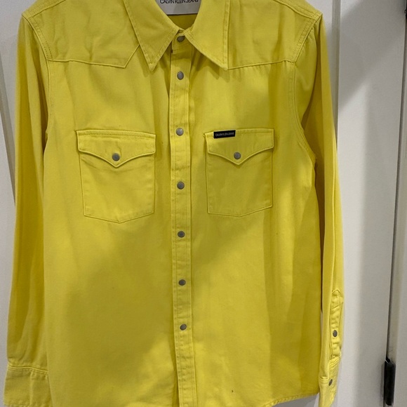 Calvin Klein Jeans Other - Calvin Klein Jeans Yellow Lightweight Jacket with Yoke Detail